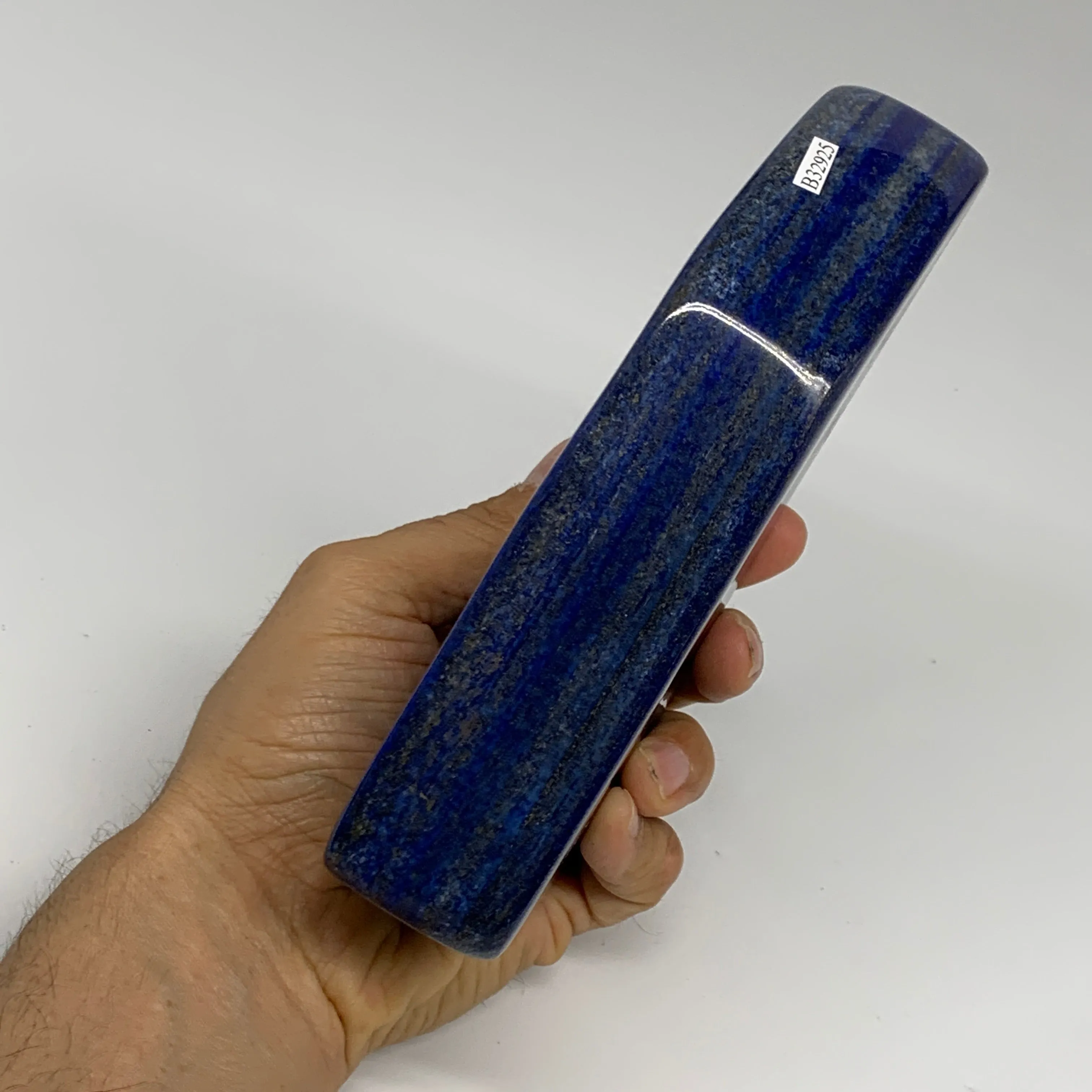 2.5 lbs, 6.3"x3.4"x1.4", Natural Freeform Lapis Lazuli from Afghanistan, B32925