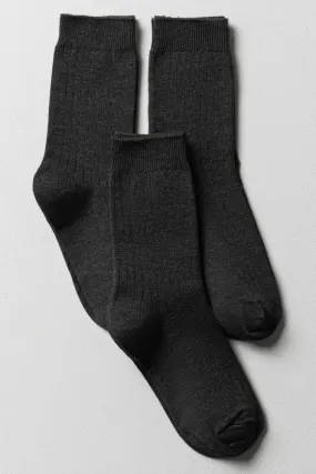 3 Pack Grey Anklet Socks Grey