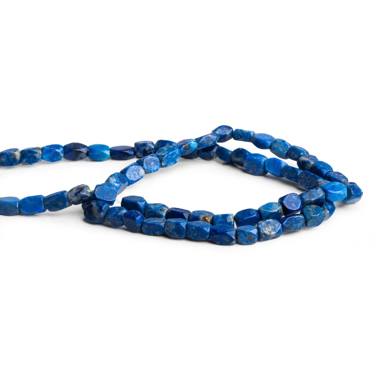 6x4mm Lapis Lazuli Cornerless Rectangles 15 inch 61 beads