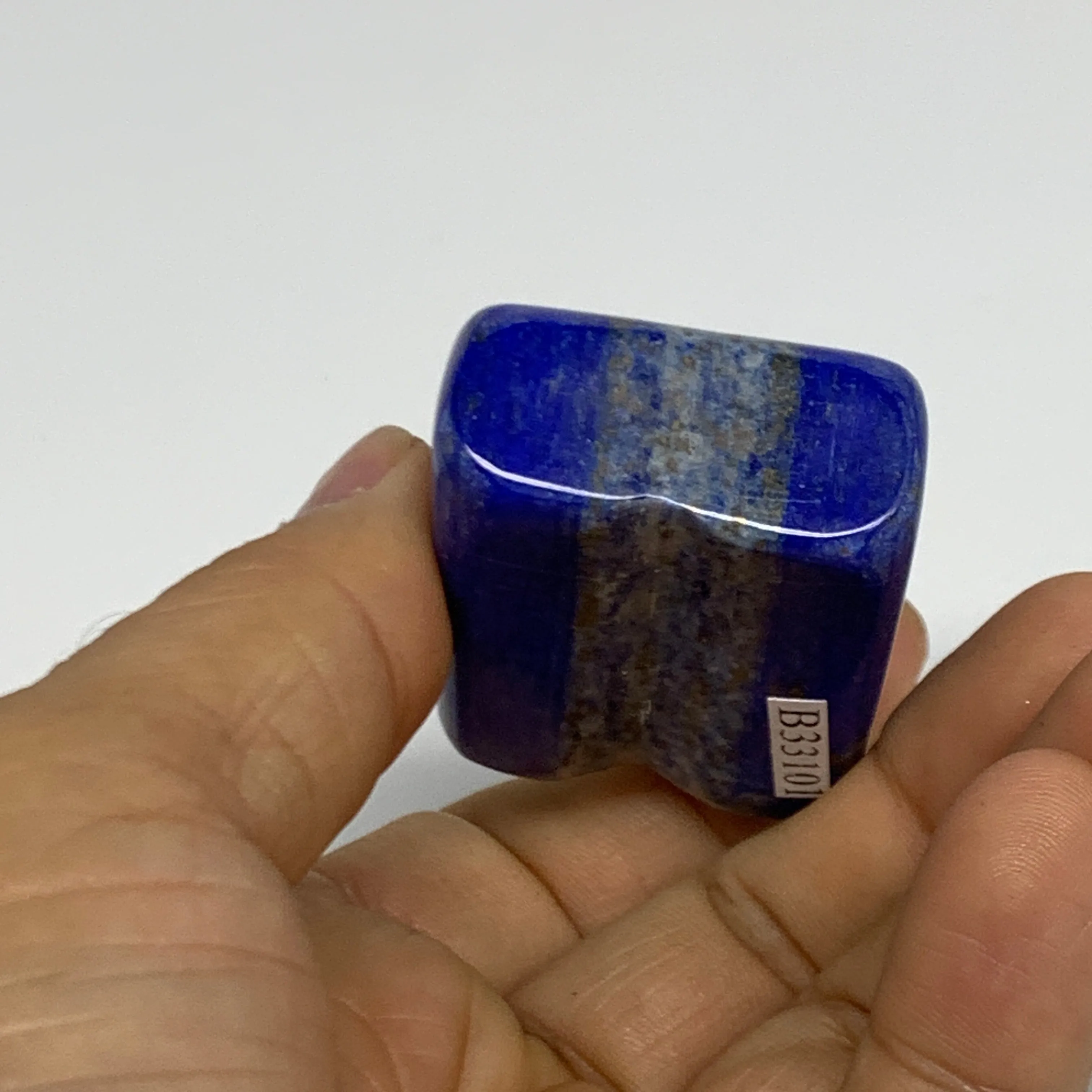 81.8g, 1.7"x1.3"x1",  Natural Freeform Lapis Lazuli from Afghanistan, B33101