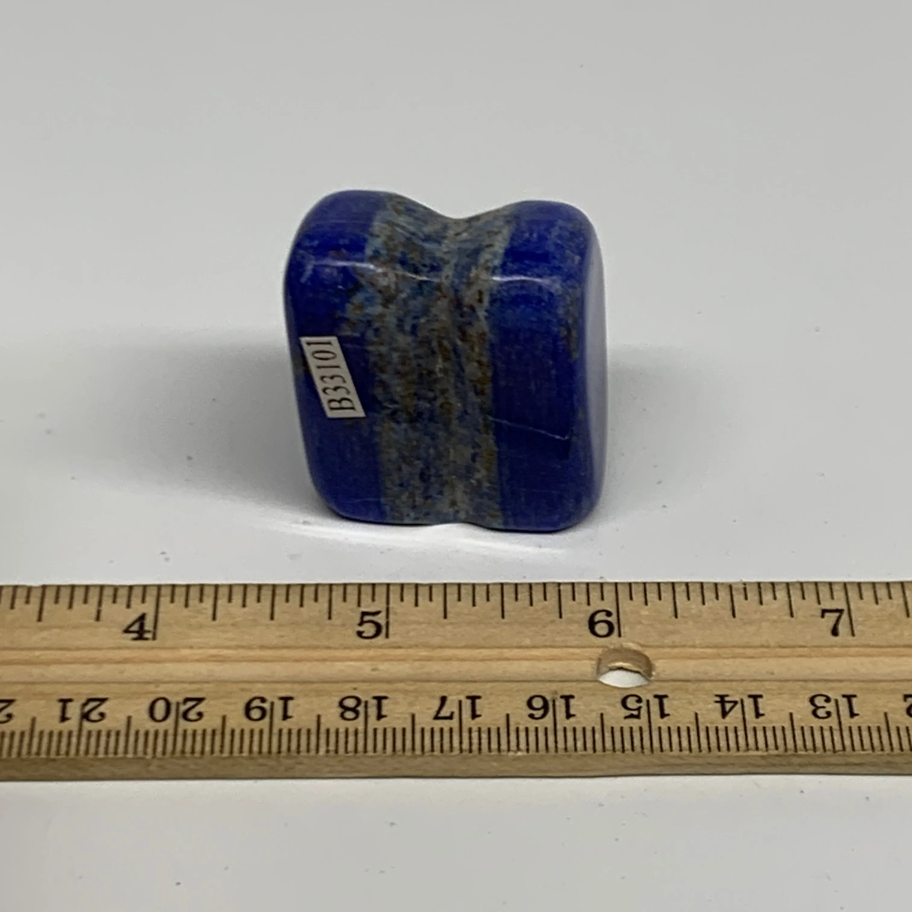 81.8g, 1.7"x1.3"x1",  Natural Freeform Lapis Lazuli from Afghanistan, B33101
