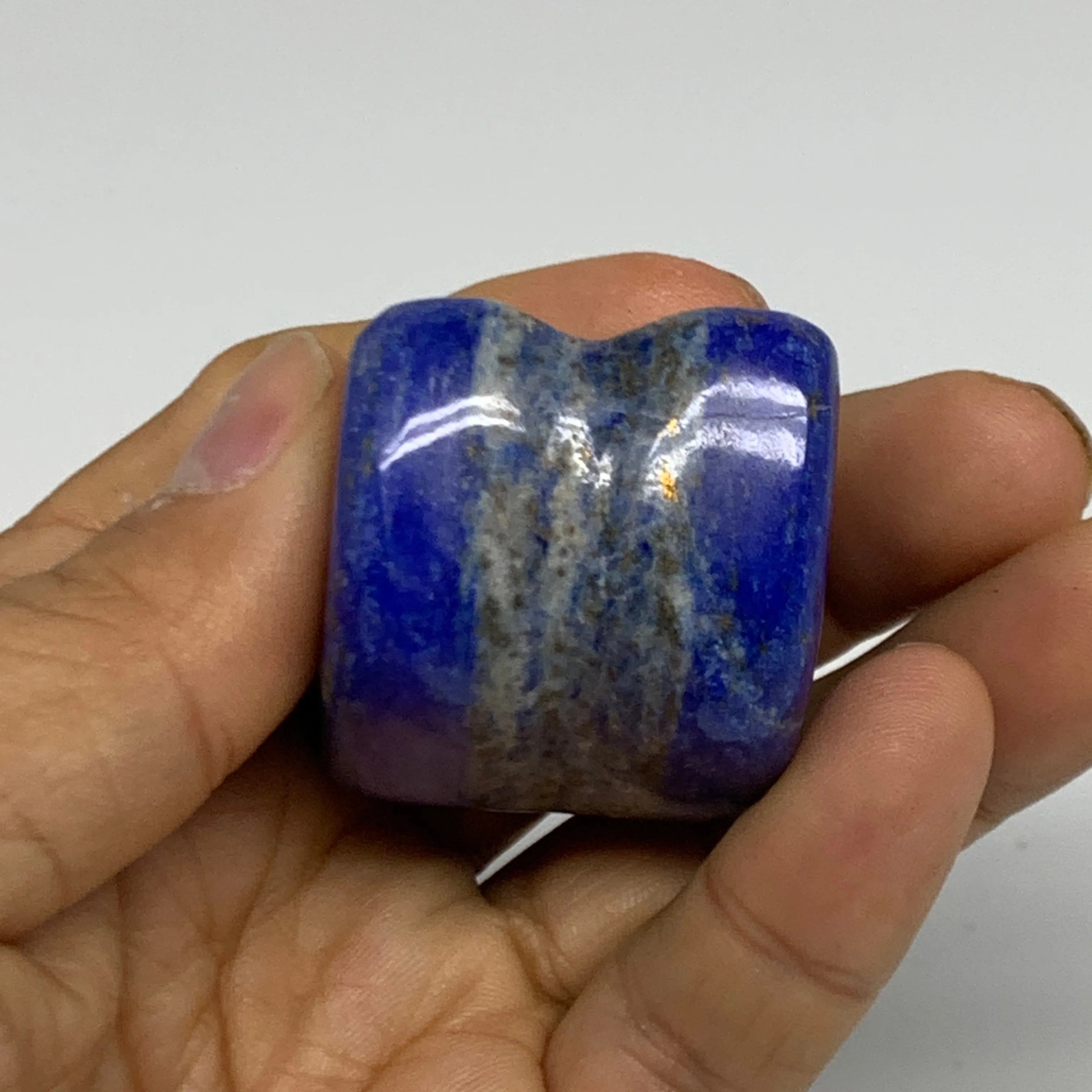 81.8g, 1.7"x1.3"x1",  Natural Freeform Lapis Lazuli from Afghanistan, B33101