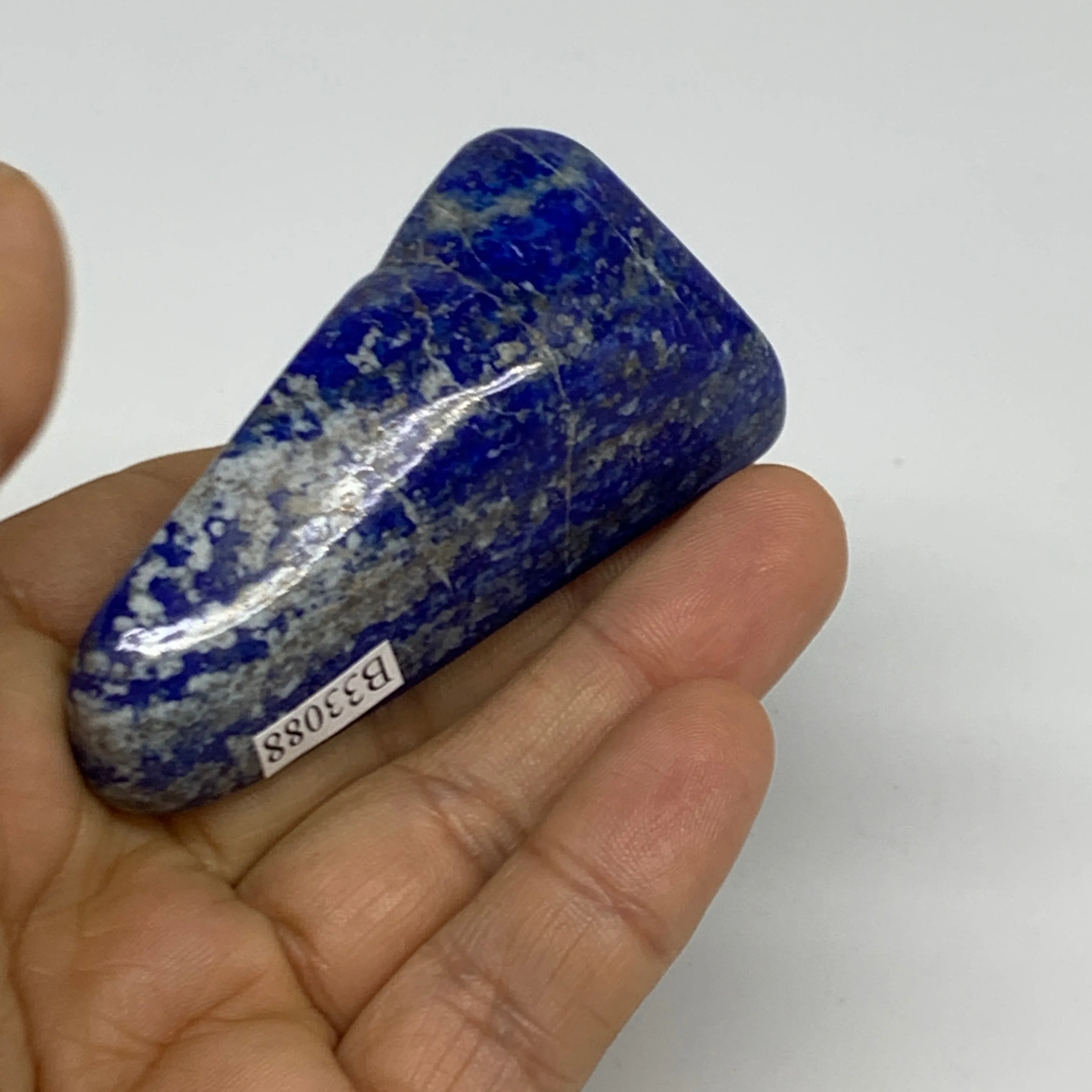 83.3g, 2.5"x1.2"x1.1",  Natural Freeform Lapis Lazuli from Afghanistan, B33088