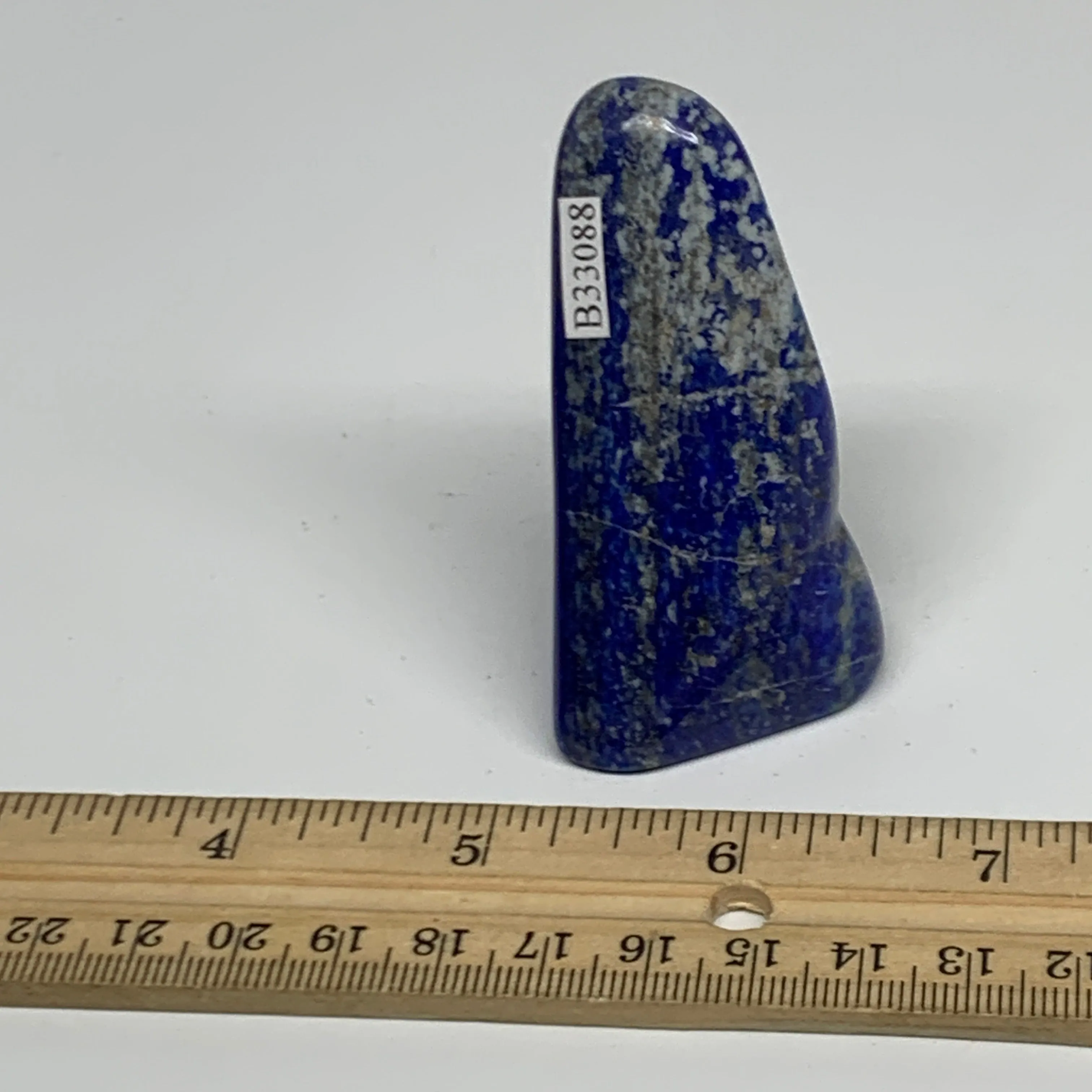 83.3g, 2.5"x1.2"x1.1",  Natural Freeform Lapis Lazuli from Afghanistan, B33088