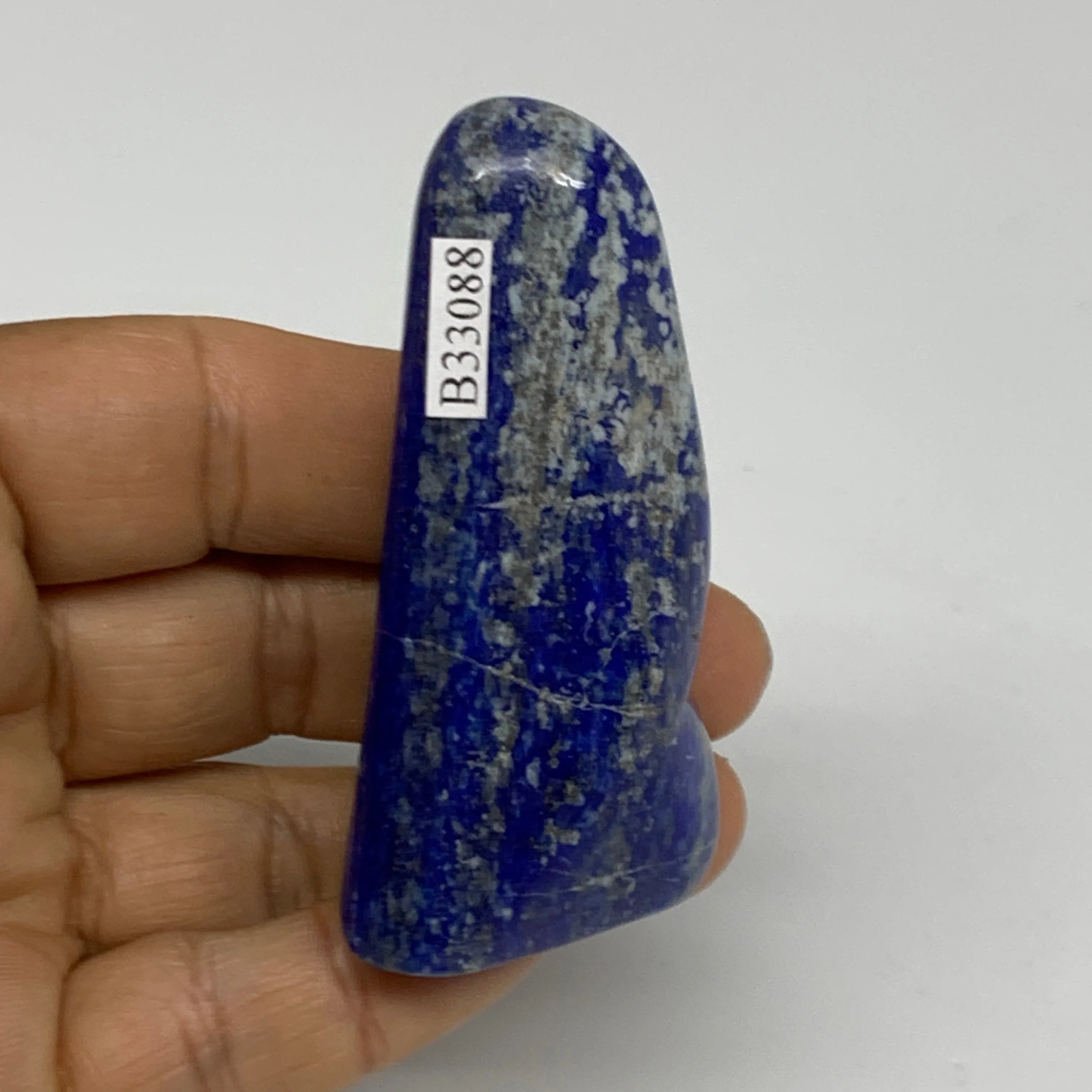 83.3g, 2.5"x1.2"x1.1",  Natural Freeform Lapis Lazuli from Afghanistan, B33088