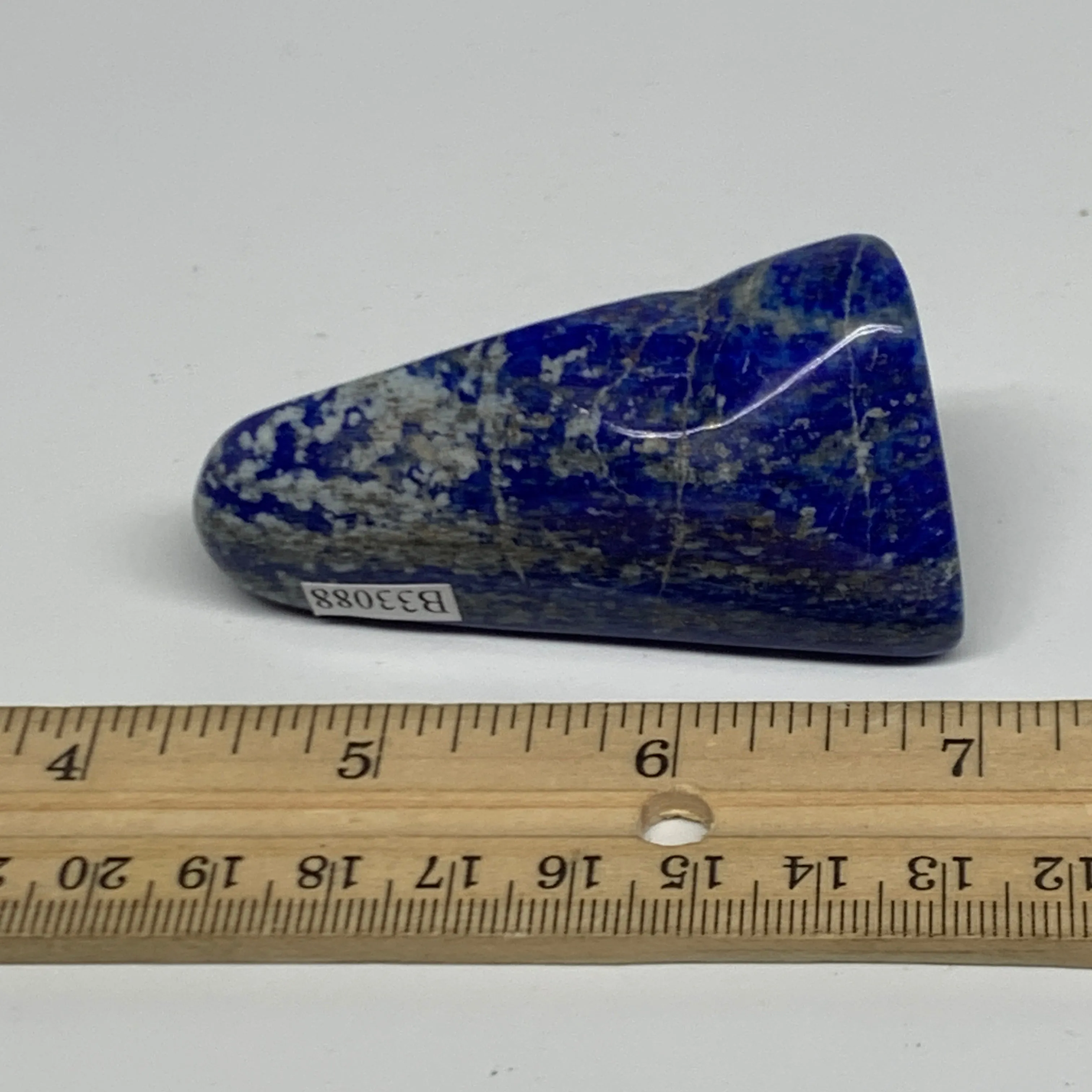 83.3g, 2.5"x1.2"x1.1",  Natural Freeform Lapis Lazuli from Afghanistan, B33088