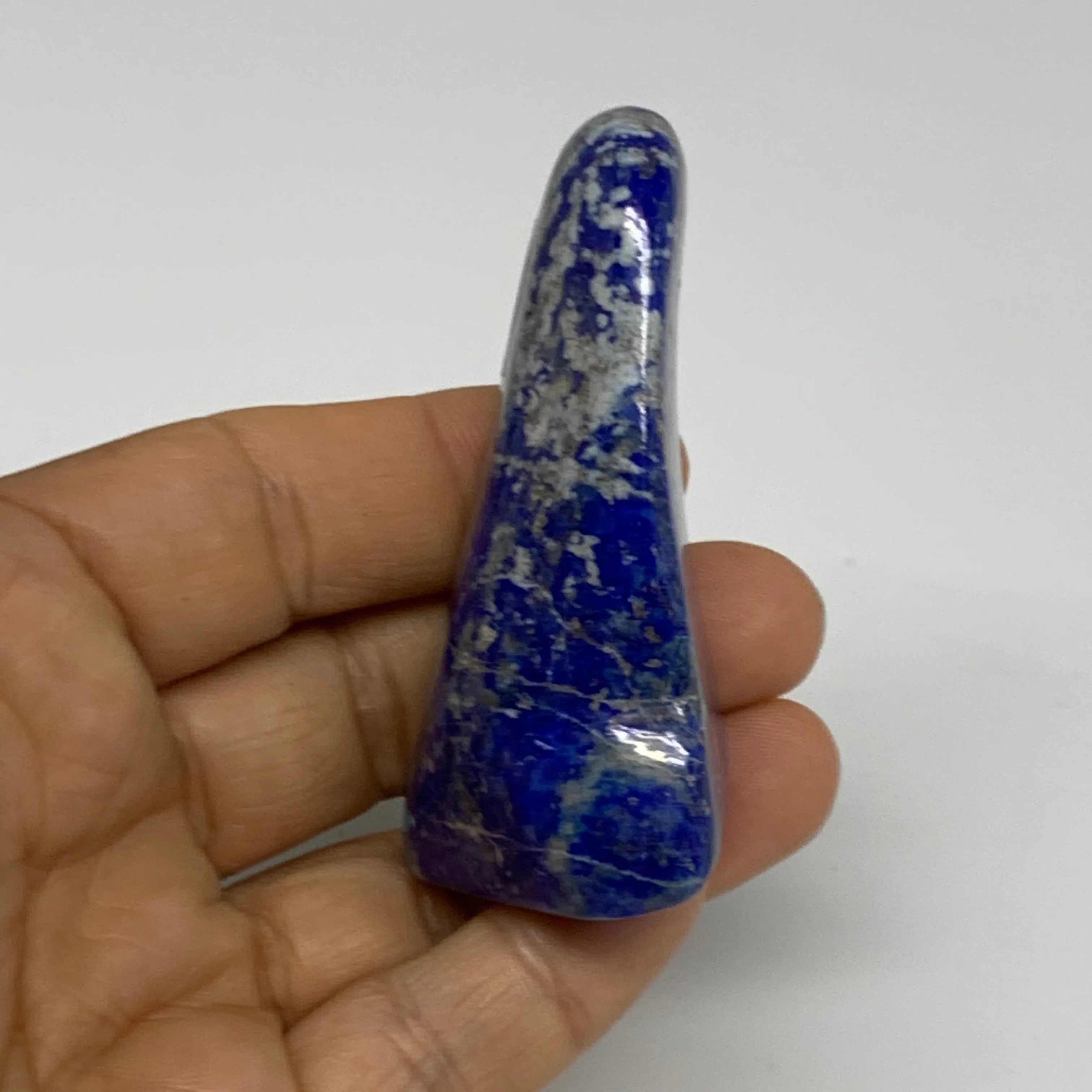 83.3g, 2.5"x1.2"x1.1",  Natural Freeform Lapis Lazuli from Afghanistan, B33088