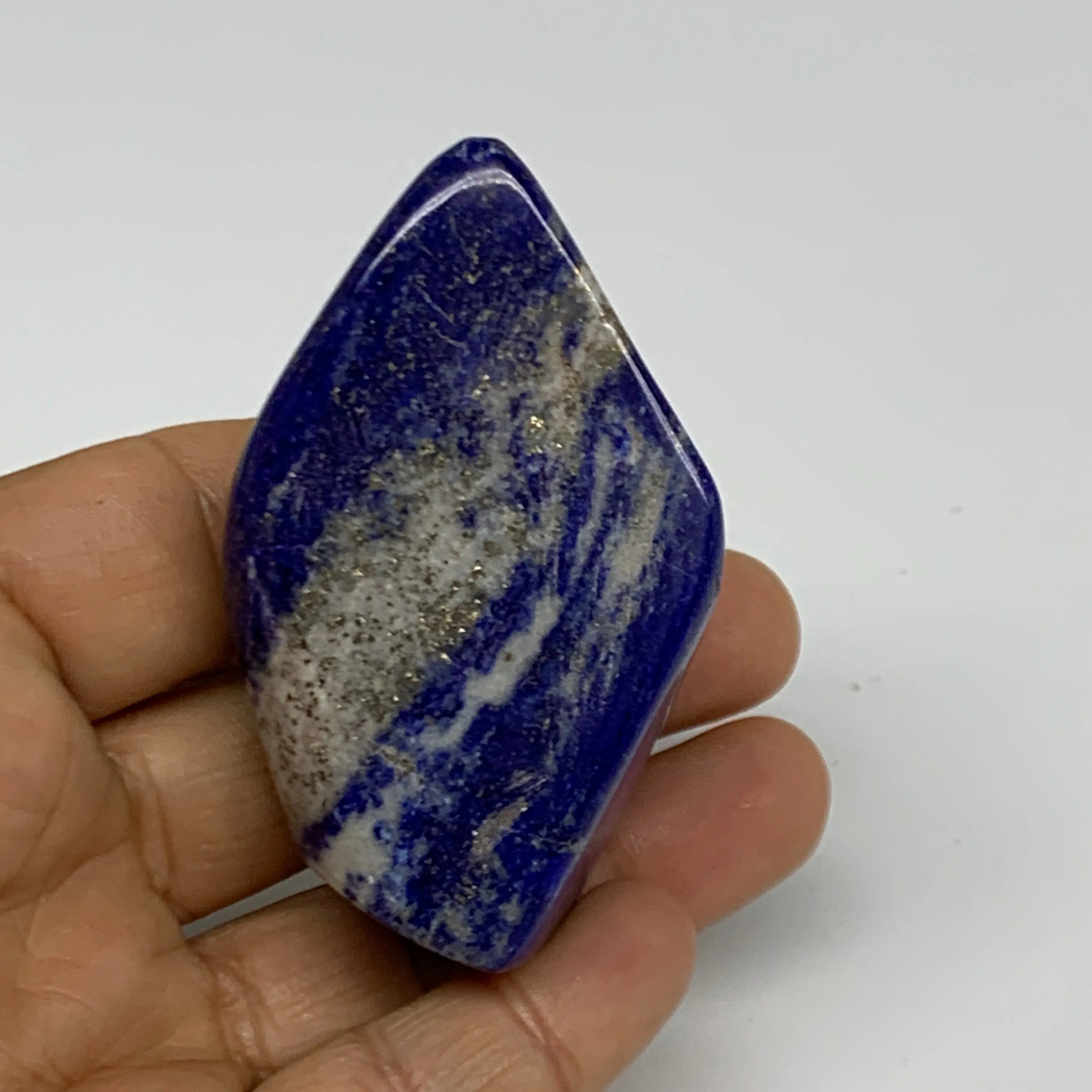 86.6g, 2.5"x1.6"x1.1",  Natural Freeform Lapis Lazuli from Afghanistan, B33086