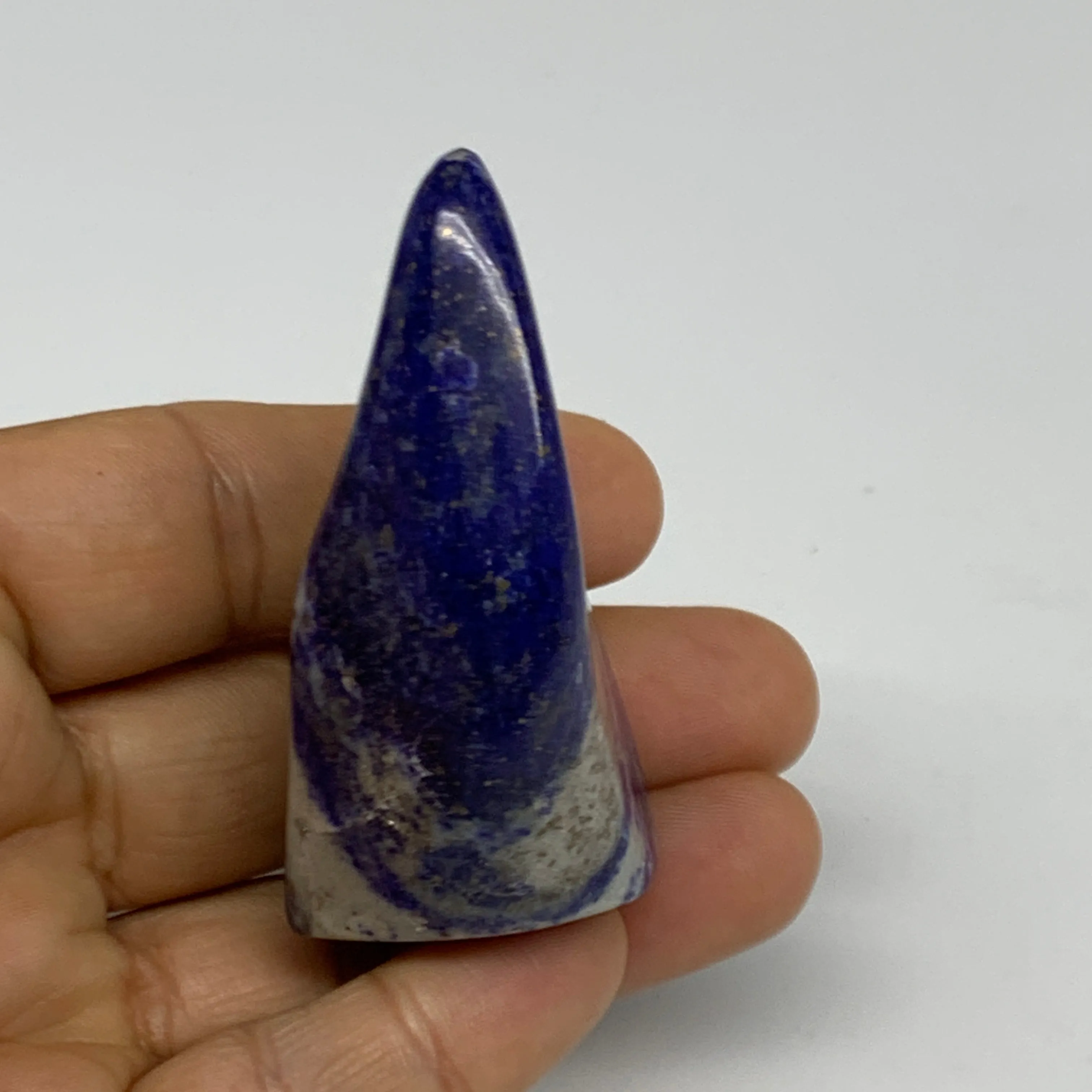 86.6g, 2.5"x1.6"x1.1",  Natural Freeform Lapis Lazuli from Afghanistan, B33086