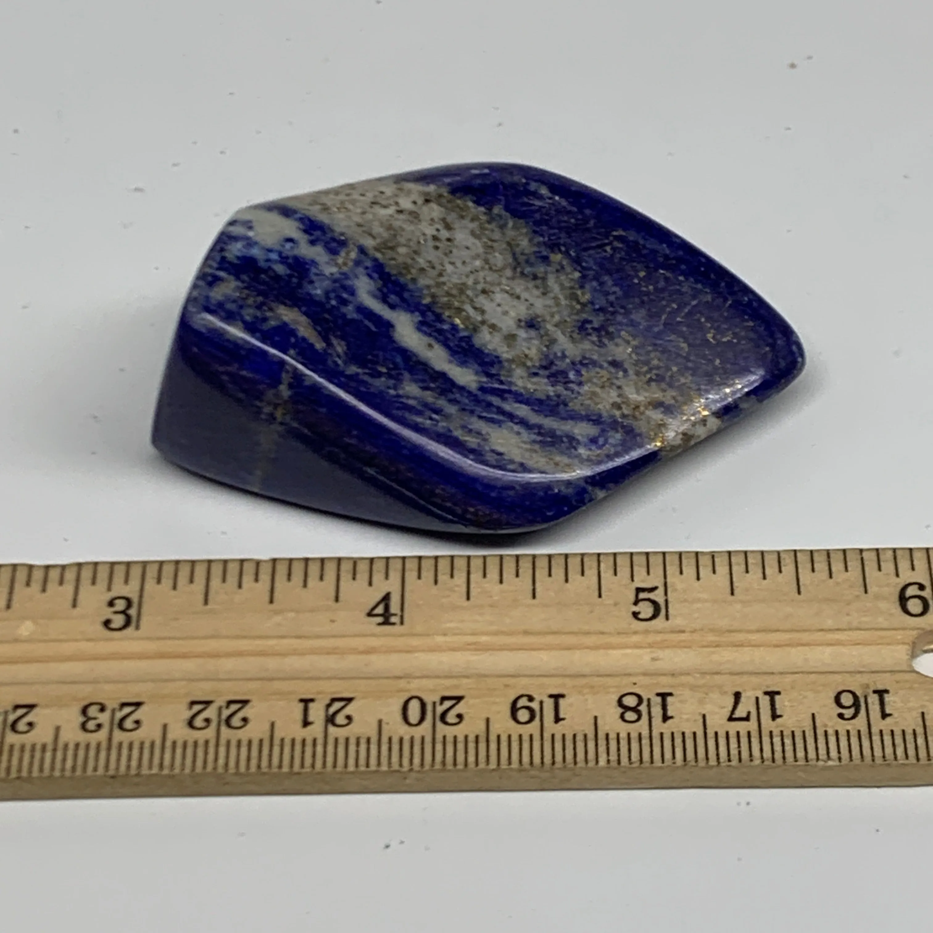 86.6g, 2.5"x1.6"x1.1",  Natural Freeform Lapis Lazuli from Afghanistan, B33086