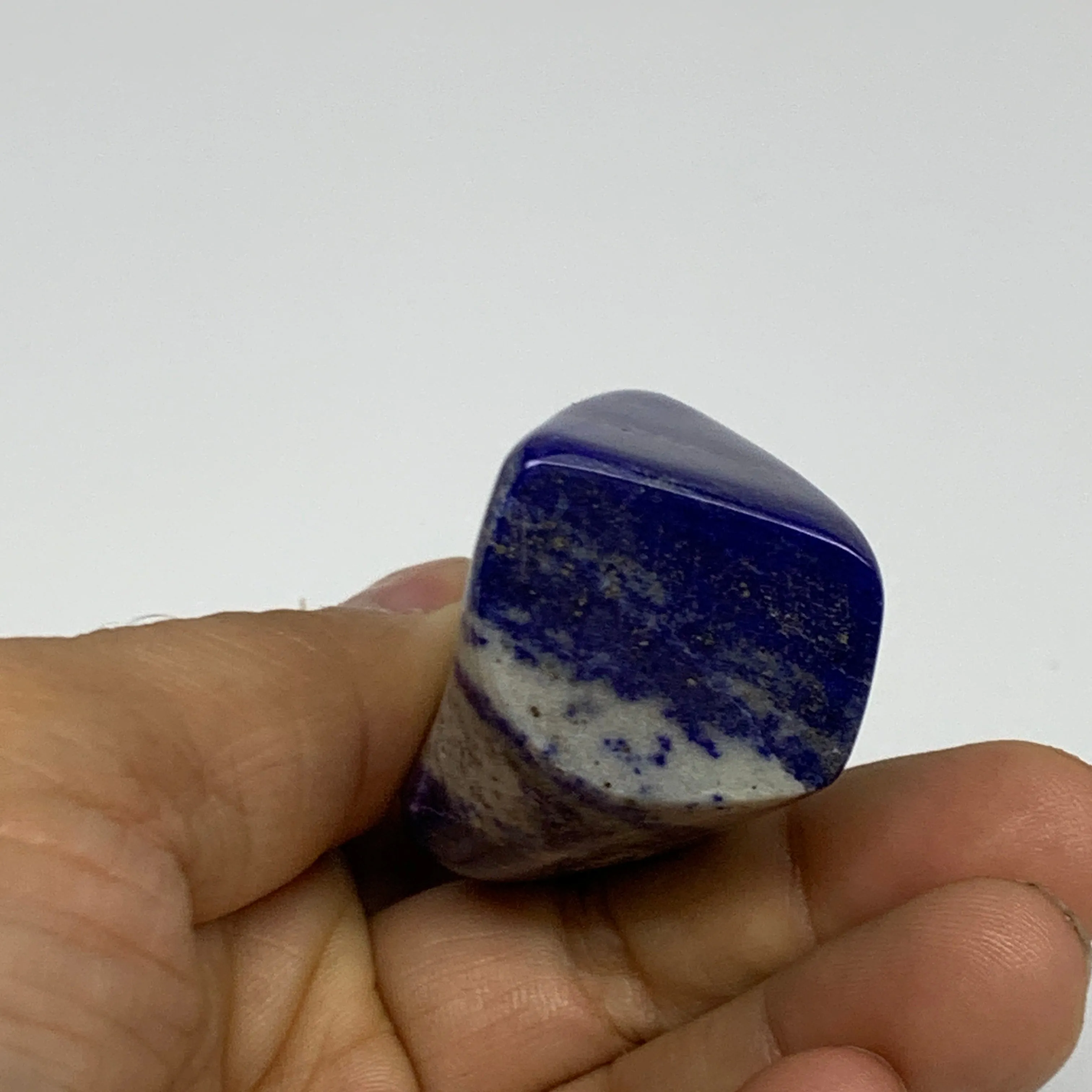 86.6g, 2.5"x1.6"x1.1",  Natural Freeform Lapis Lazuli from Afghanistan, B33086