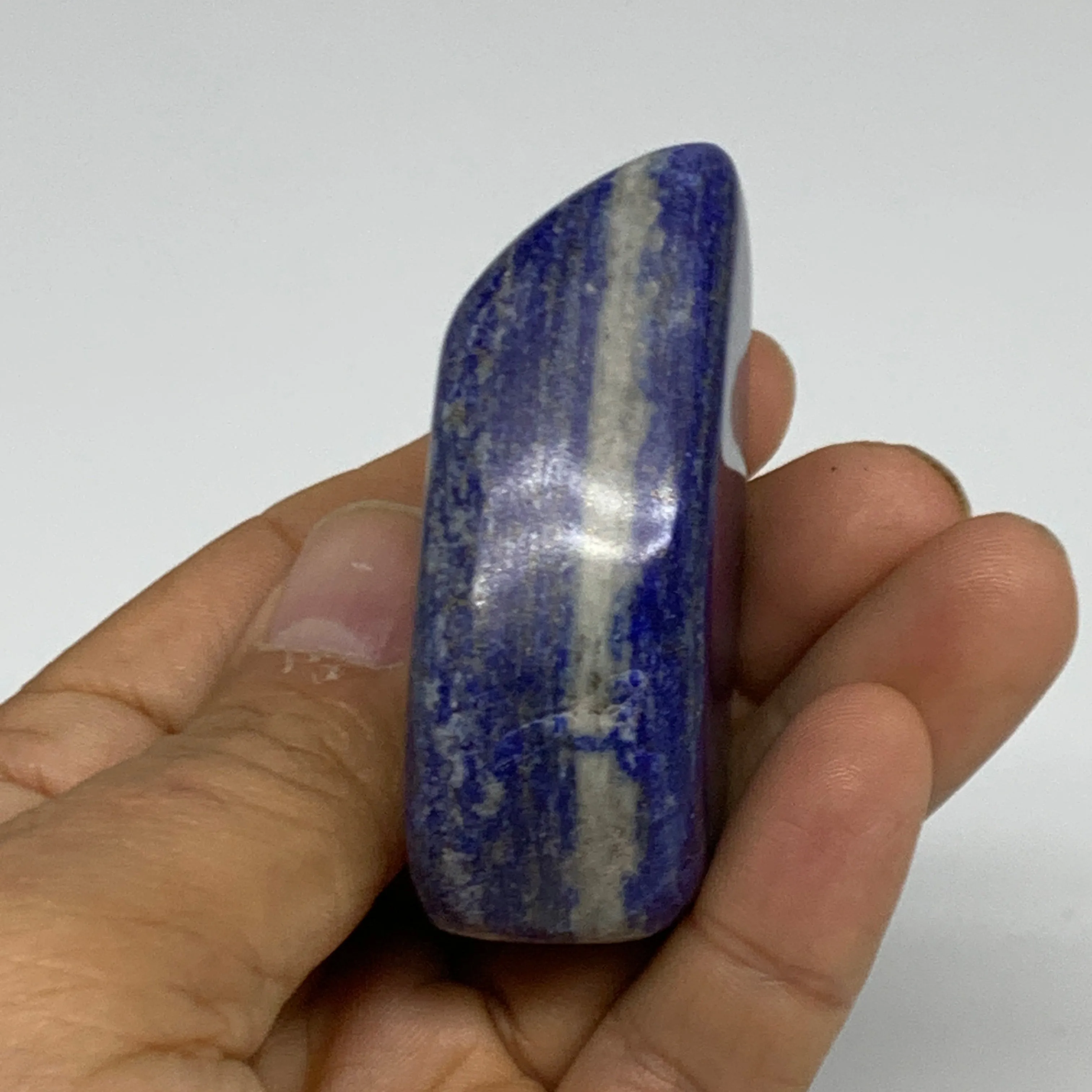 88.4g, 2.4"x1.4"x0.8",  Natural Freeform Lapis Lazuli from Afghanistan, B33105