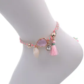 Anklets for women handmade shell /crystal BOHO Anklet bracelets