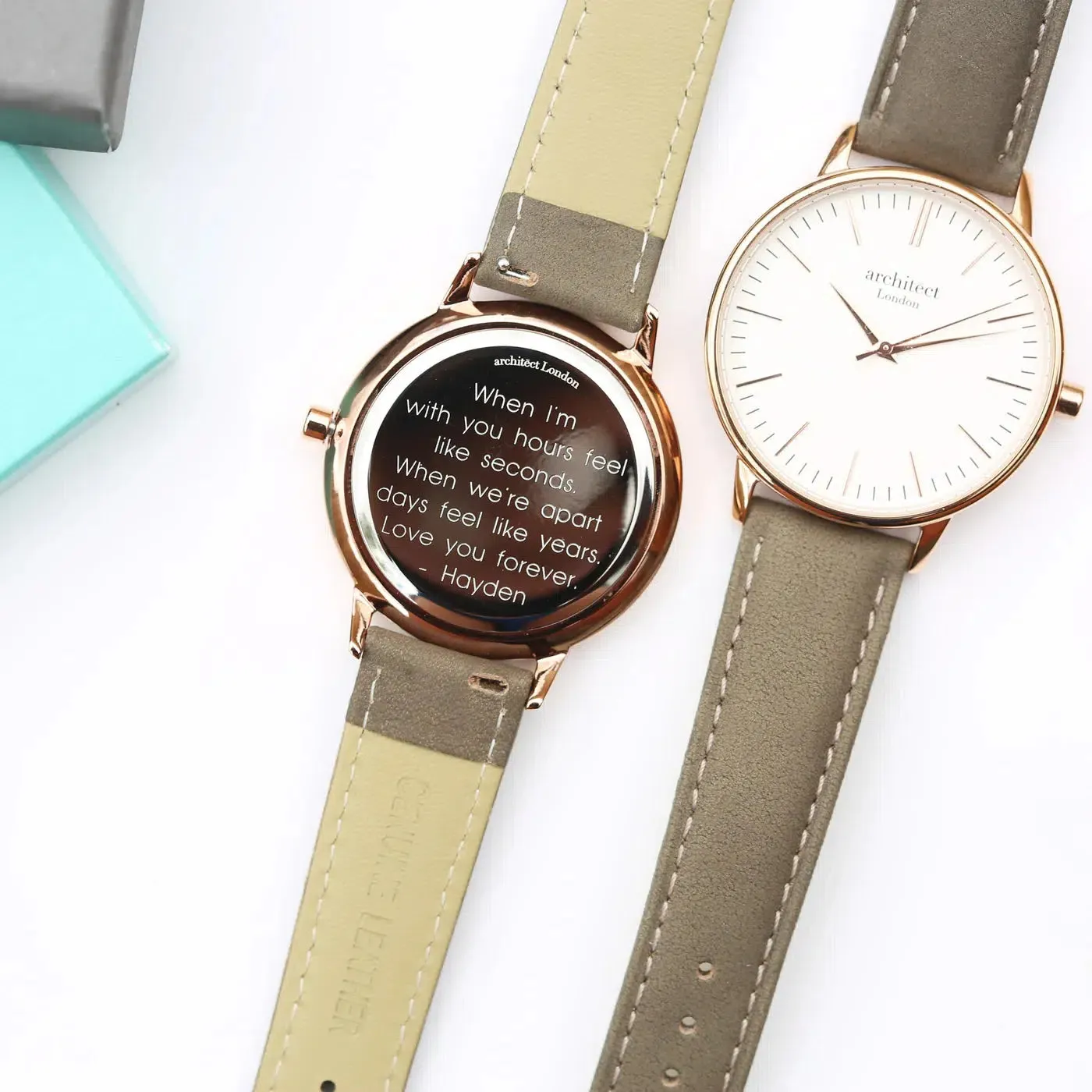 Architēct Blanc - Personalised Ladies' Watch - Light Grey