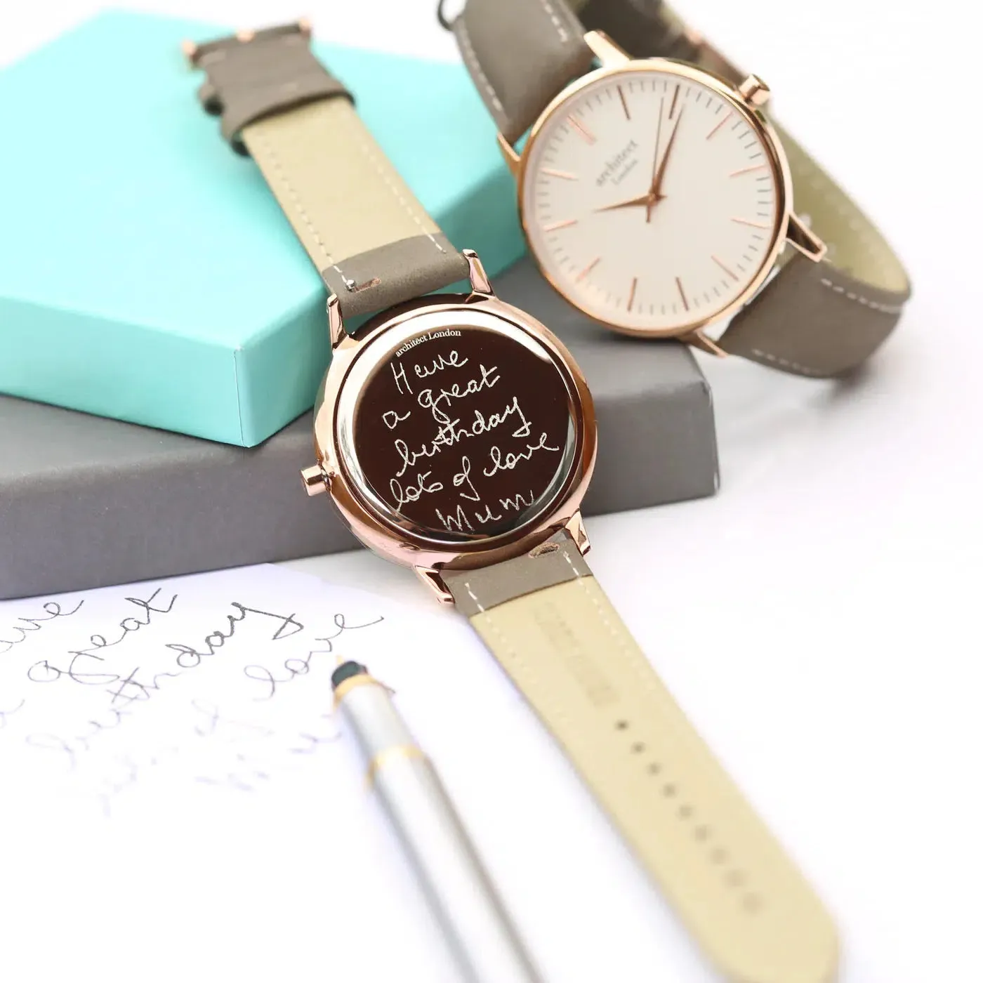 Architēct Blanc - Personalised Ladies' Watch - Light Grey