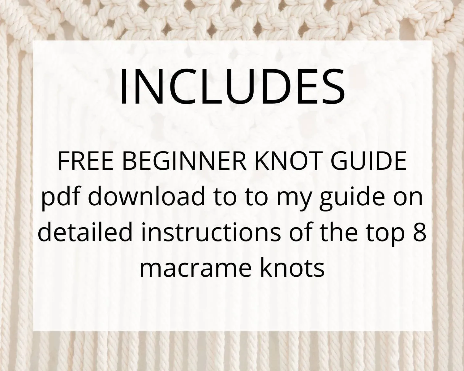 Beginner macrame wall hanging pdf pattern