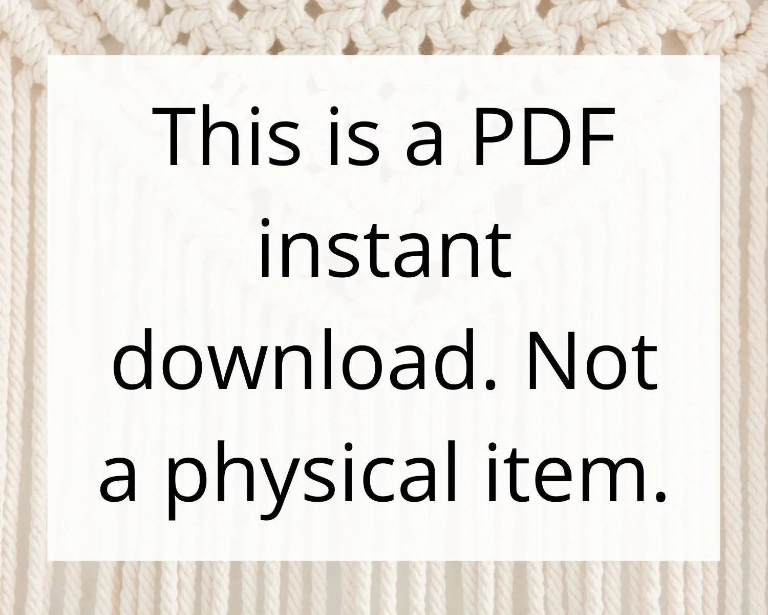 Beginner macrame wall hanging pdf pattern