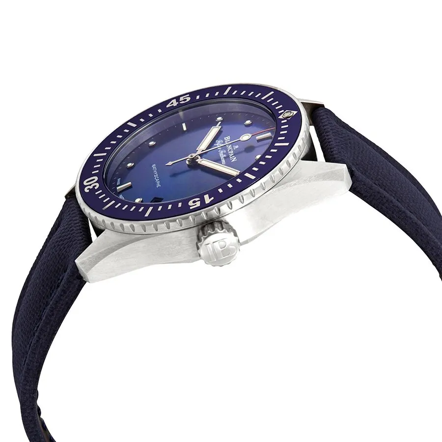 Blancpain Fifty Fathoms Bathyscaphe Automatic Blue Dial Men's Watch 5100-1140-O52A