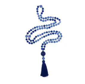 Blue Aventurine and Lapis Lazuli Mala Beads - Self Awareness Mala