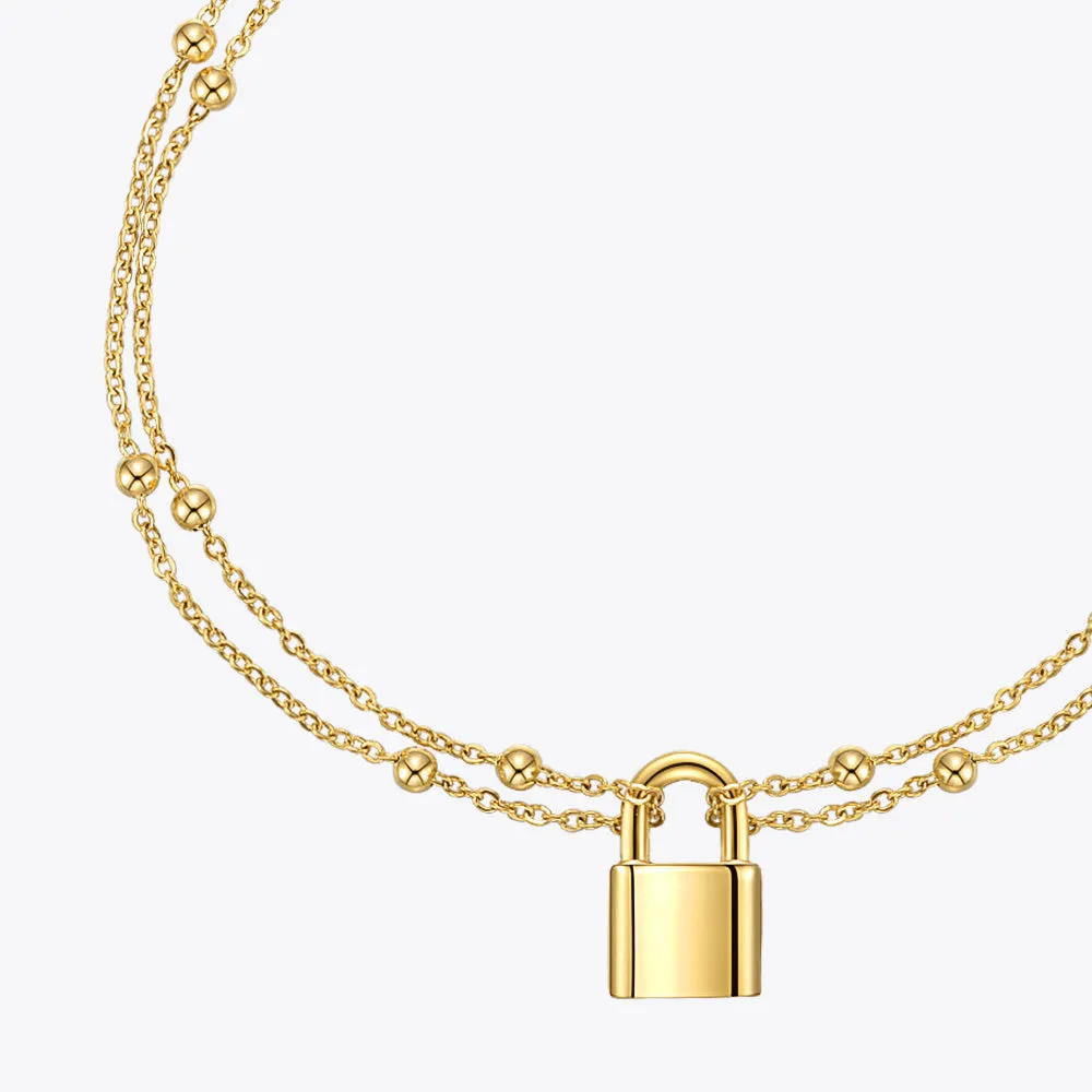 Boho Lock Anklets For Women Gold Color Anklets