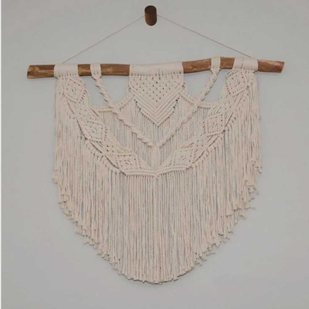 Boho Macrame Wall Hanging - Handcrafted Handwoven Tapestry - Bohemian Home Decor Ansel