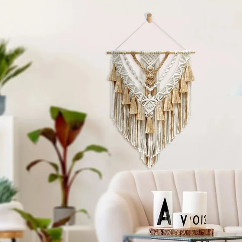 Boho Macrame Wall Hanging - Handwoven Tapestry - Bohemian Home Decor Ceija