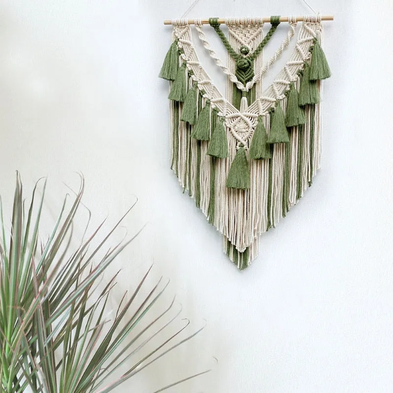 Boho Macrame Wall Hanging - Handwoven Tapestry - Bohemian Home Decor Ceija