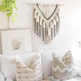 Boho Macrame Wall Hanging - Handwoven Tapestry - Bohemian Home Decor Ceija