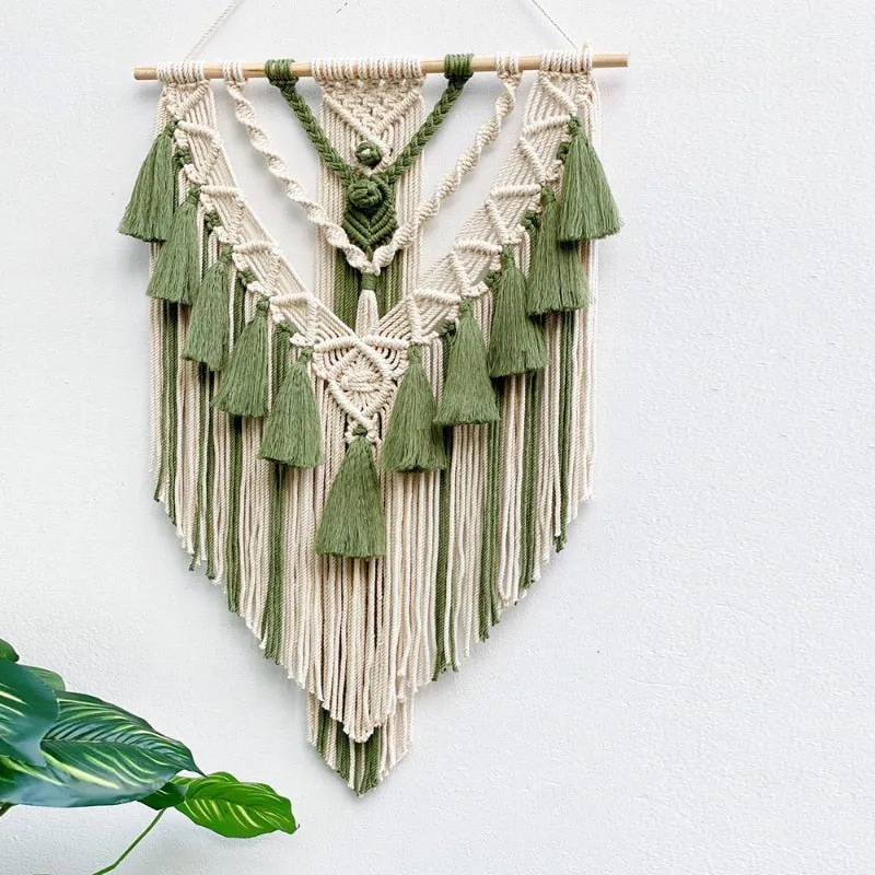 Boho Macrame Wall Hanging - Handwoven Tapestry - Bohemian Home Decor Ceija