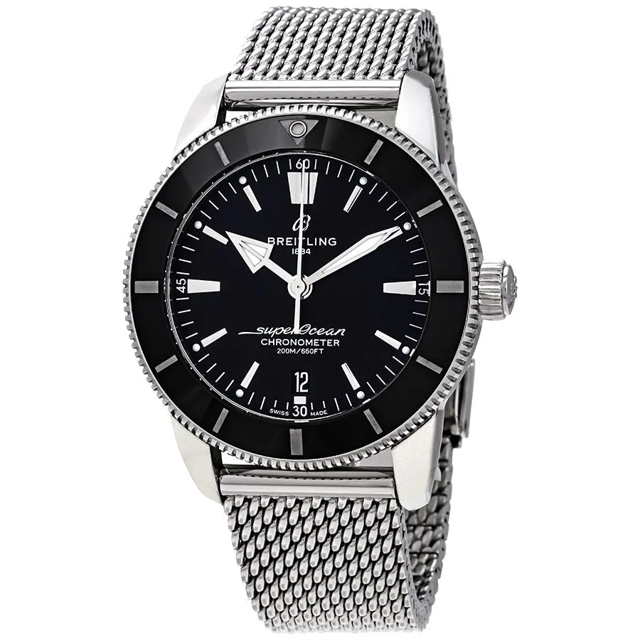 Breitling Superocean Heritage II Automatic Chronometer 44 mm Black Dial Men's Watch AB2030121B1A1