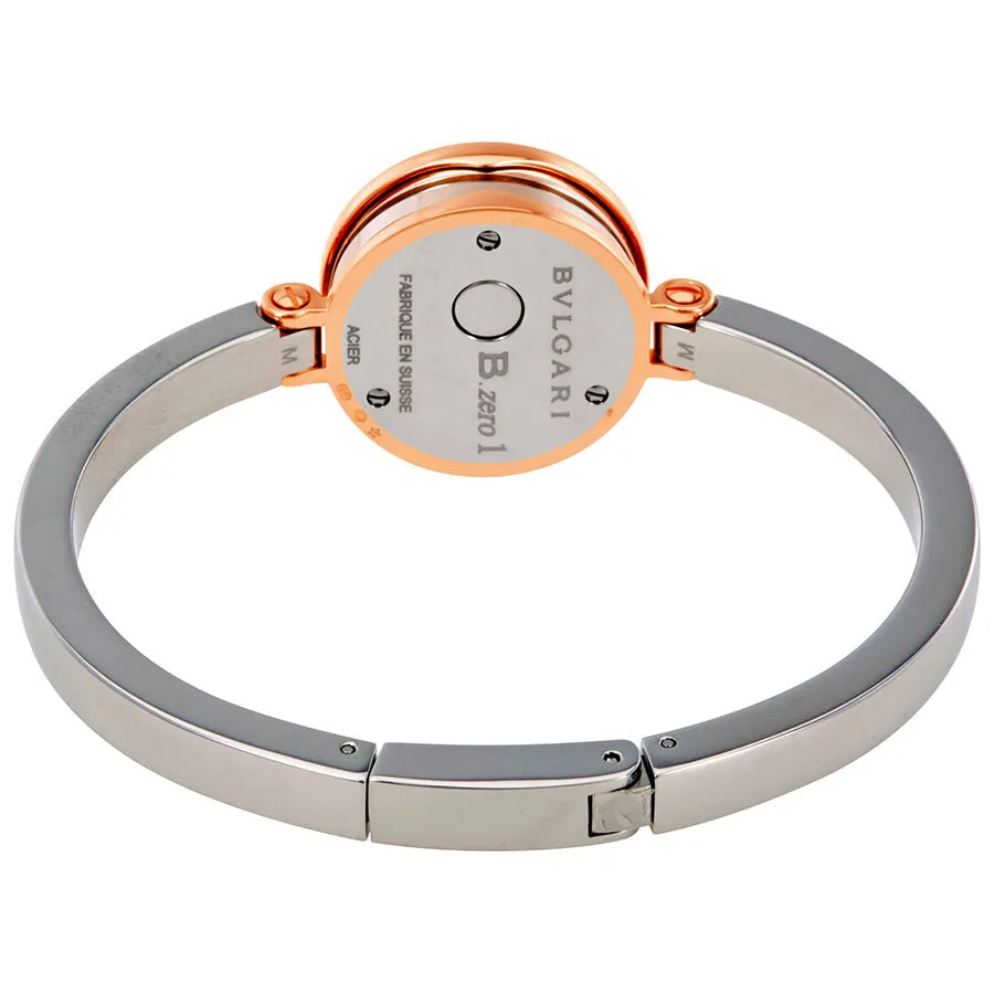 Bvlgari B.zero1 White Dial 18k Pink Gold Quartz Ladies Watch 102320