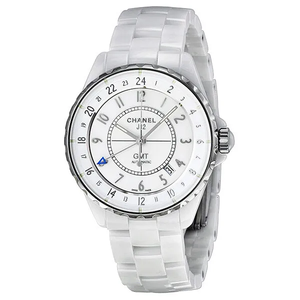 Chanel J12 Automatic GMT White High-Tech Ceramic Ladies Watch H3103