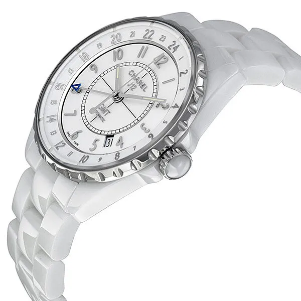 Chanel J12 Automatic GMT White High-Tech Ceramic Ladies Watch H3103