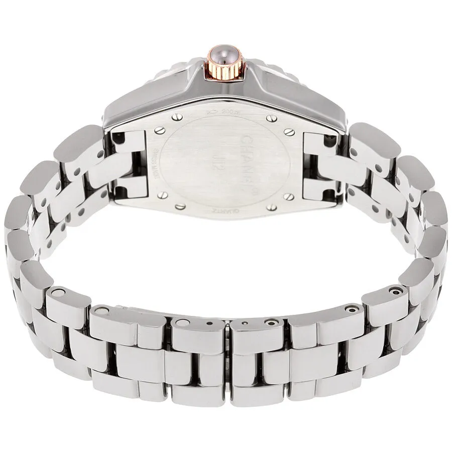 Chanel J12 Grey Dial Titanium Ceramic Automatic Ladies Watch H4197