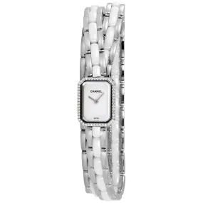 Chanel Premiere White Dial Ceramic and Steel Diamond Ladies Watch H3059