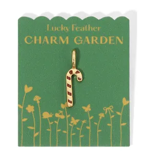Charm Garden Gold Charm Candy Cane