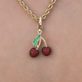 Cherry Clip On Pendant