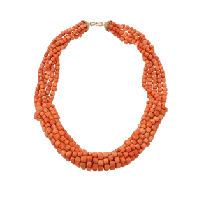 Coral Beaded Necklace