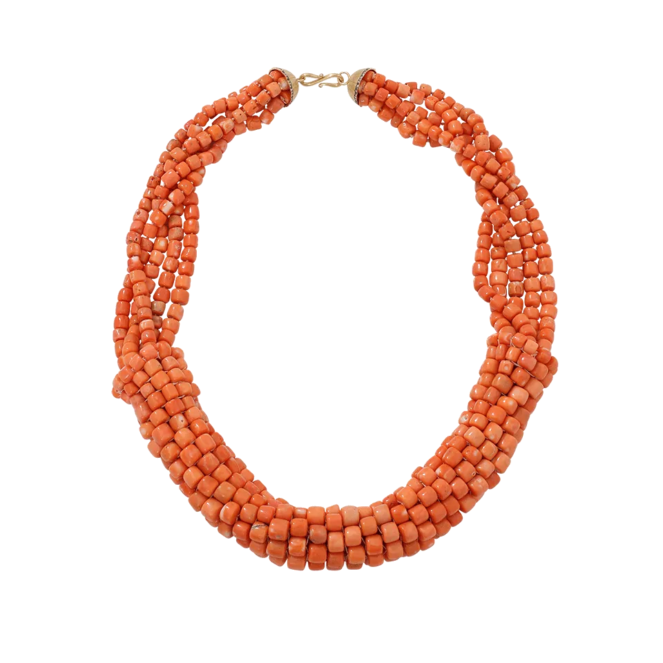 Coral Beaded Necklace