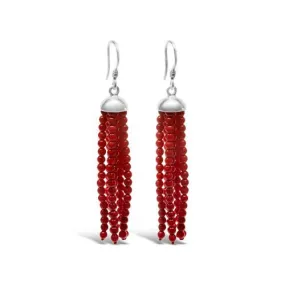 Coral Swishing Earrings