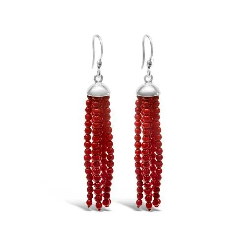 Coral Swishing Earrings