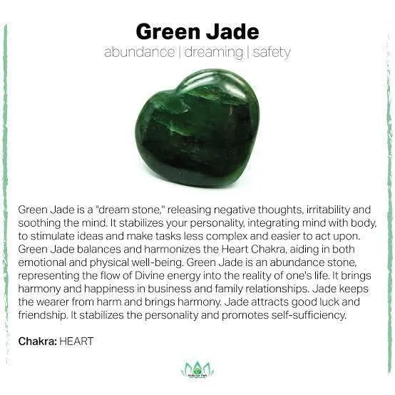 Dark Green Jade Clear Quartz Tree Charm Bracelet