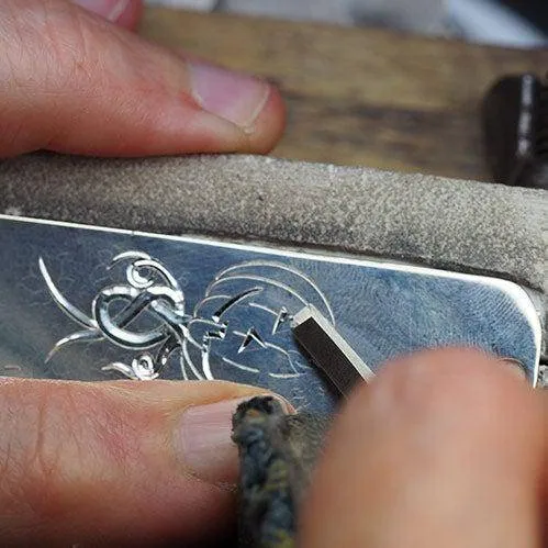 Engraved Halloween Pumpkin Sterling Silver Bookmark