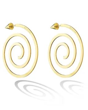Essence Spiral Cone Hoop Earrings