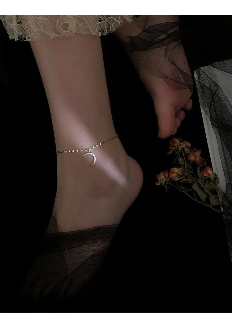 Fashion Moon Pendant Anklets Bracelet