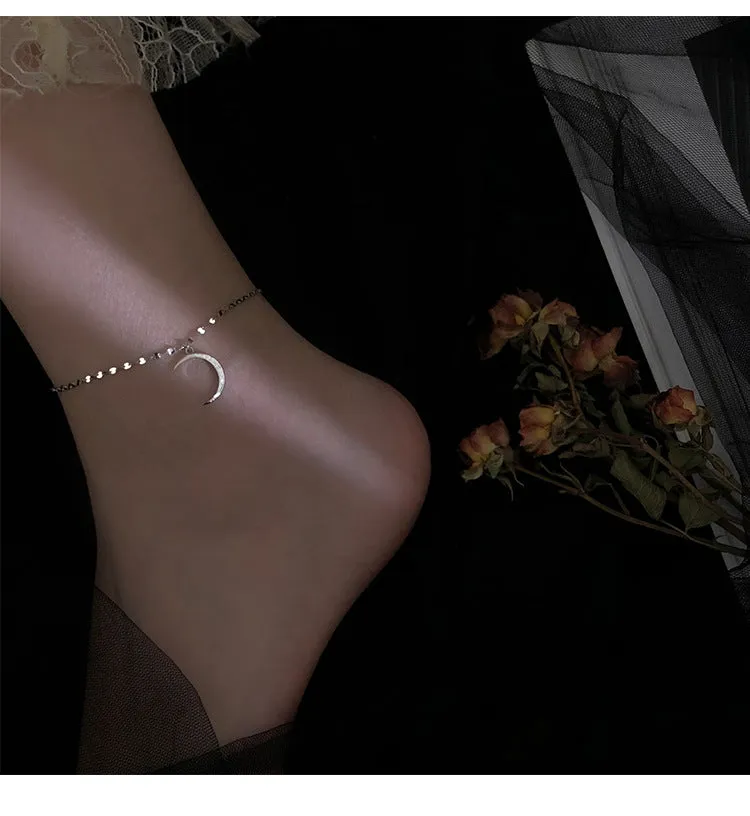 Fashion Moon Pendant Anklets Bracelet