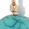 Faux-Turquoise Beaded Illusion Earring