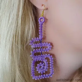 Freestanding Lace Spiral and Square Jewels