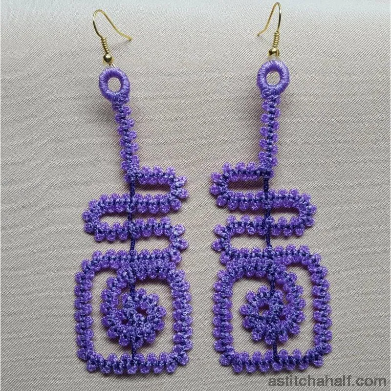 Freestanding Lace Spiral and Square Jewels