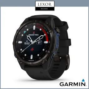 Garmin Descent™ Mk3i – 43 mm, Carbon Gray DLC Titanium with Black Silicone Band 010-02753-10 Watches UPC  753759333058